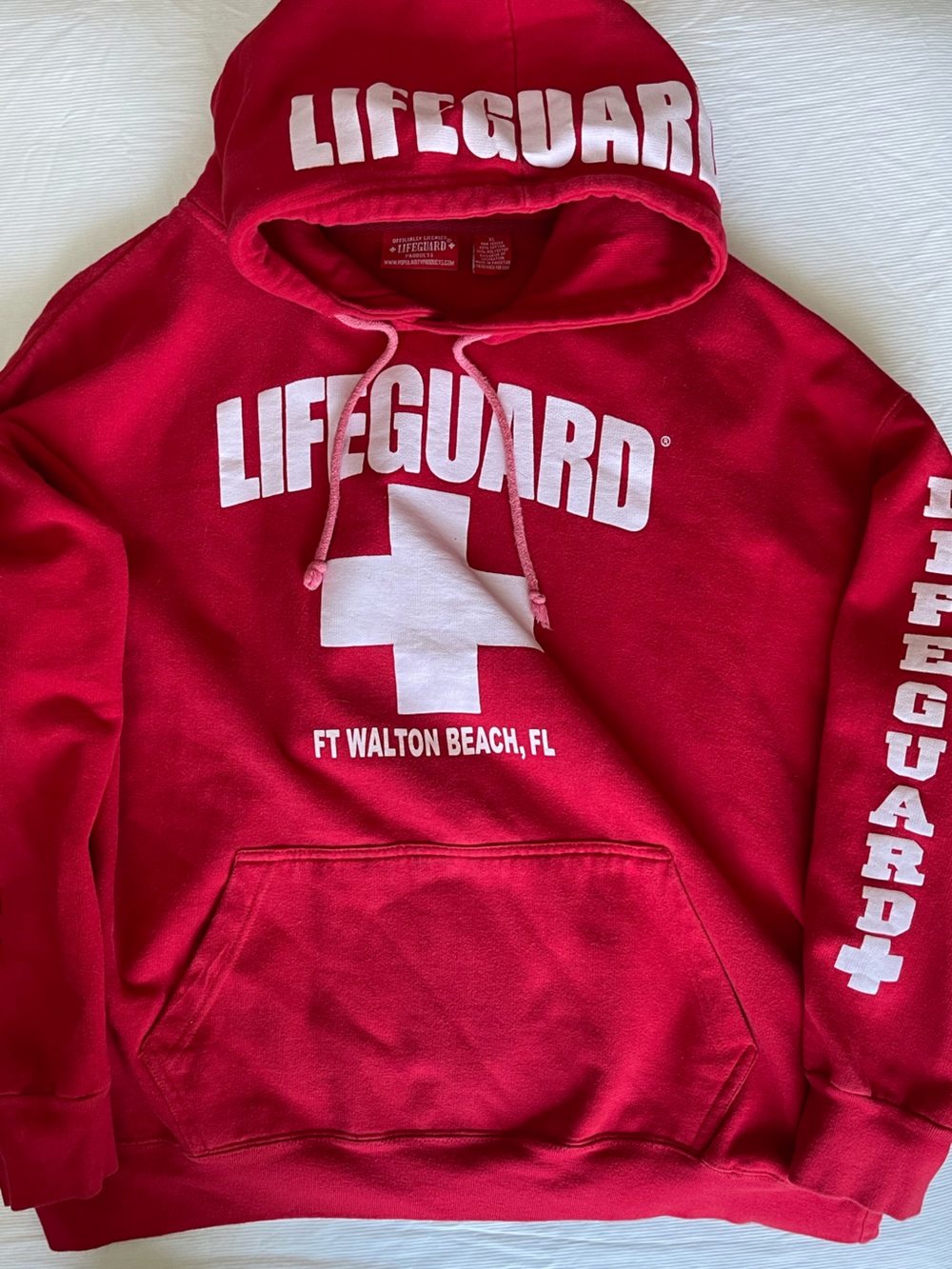 Lifeguard FT WALTON BEACH Crewneck Hoodie - Red